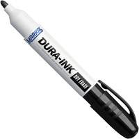 Dura-Ink&reg; Dry Erase Ink Markers, Black, Bullet Tip Trail Hammer and Bolt