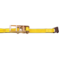 Tendeurs d'arrimage &agrave; cliquet, Crochet plat, 3" , 30' , Charge d'utilisation max. 5400 lb (2450 kg) Trail Hammer and Bolt