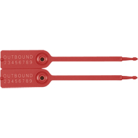 Gemini&reg; Tote Seals, 7-1/4", Plastic, Pull-Through Trail Hammer and Bolt