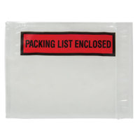 Packing List Envelope, 4-1/2" L x 5-1/2" W, Backloading Style Trail Hammer and Bolt