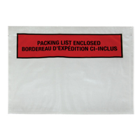 Pochette pour bordereau d'exp&eacute;dition, 7" lo x 5-1/2" la, Style Insertion par l'arri&egrave;re Trail Hammer and Bolt