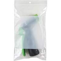 Sacs en poly avec espace inscriptible blanc, Refermable, 8" x 5", 2 mils Trail Hammer and Bolt