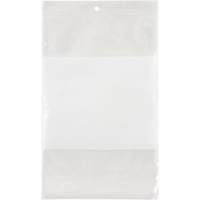 Sacs en poly avec espace inscriptible blanc, Refermable, 9" x 6", 2 mils Trail Hammer and Bolt