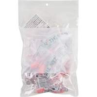 Sacs en poly avec espace inscriptible blanc, Refermable, 9" x 6", 2 mils Trail Hammer and Bolt