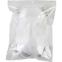 Sacs en poly avec espace inscriptible blanc, Refermable, 10" x 8", 2 mils Trail Hammer and Bolt