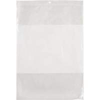 Sacs en poly avec espace inscriptible blanc, Refermable, 12" x 9", 2 mils Trail Hammer and Bolt