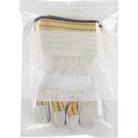 Sacs en poly avec espace inscriptible blanc, Refermable, 12" x 9", 2 mils Trail Hammer and Bolt