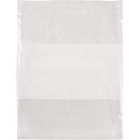 Sacs en poly avec espace inscriptible blanc, Refermable, 15" x 12", 2 mils Trail Hammer and Bolt