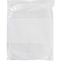 Sacs en poly avec espace inscriptible blanc, Refermable, 15" x 12", 2 mils Trail Hammer and Bolt