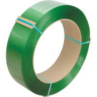 Strapping, Polyester, 3/4" W x 2680' L, Green, Manual Grade Trail Hammer and Bolt
