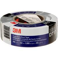 DT17 Super-Duty Duct Tape, 17 mils, Black, 48 mm (2") x 32 m (105') Trail Hammer and Bolt