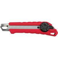 Snap-Off Knife, 18 mm, Carbide, Rubber/Polypropylene Handle Trail Hammer and Bolt
