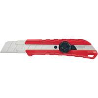 Snap-Off Knife, 25 mm, Carbide, Rubber/Polypropylene Handle Trail Hammer and Bolt