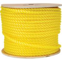 Corde jaune tress&eacute;e 1/2", Polypropyl&egrave;ne, 335' Trail Hammer and Bolt