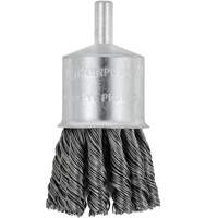 Brosse &agrave; embouts &agrave; fils nou&eacute;s torsad&eacute;s mont&eacute; sur mandrin, 1-1/8" dia. x 1/4" arbre Trail Hammer and Bolt