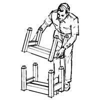 Supports empilables mobiles, 12" la x 16" p, Capacit&eacute; de 2500 lb Trail Hammer and Bolt