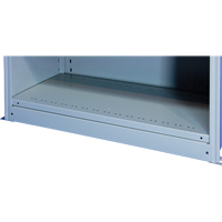 Plaque de base/façade pour rangement de bacs sur rayonnage enclenchable Interlok Trail Hammer and Bolt