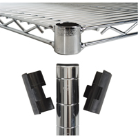 Manchons fendus pour &eacute;tag&egrave;re en treillis chromat&eacute; Trail Hammer and Bolt