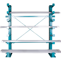 Cantilever Bar-Stock Racking - Light-Duty, Single Sided, 12" Arm, 75" H Trail Hammer and Bolt