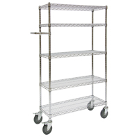 Chariots &agrave; pousser, Chrom&eacute;, 30' x 60" x 14", Capacit&eacute; 800 lb Trail Hammer and Bolt