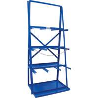 R&acirc;telier de rangement pour barre, Vertical, 3 Niveaux, 36" la x 24" p x 84" h, 3000 lb Cap. Trail Hammer and Bolt