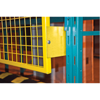 Grilles de protection arri&egrave;re pour palettier, 96" la x 48" h, Ferrures de 6" Trail Hammer and Bolt