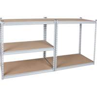 Heavy-Duty Shelving, Steel, Boltless, 1200 lbs. Capacity, 48" W x 72" H x 18" D Trail Hammer and Bolt