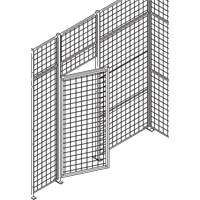 Porte basculante standard pour cloison en treillis m&eacute;tallique, 3' la x 7' h Trail Hammer and Bolt