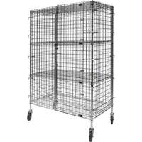 Chariot de s&eacute;curit&eacute;, Chrom&eacute;, 48" x 69" x 24", Capacit&eacute; 500 lb Trail Hammer and Bolt