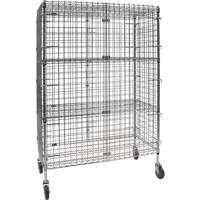 Chariot de s&eacute;curit&eacute;, Chrom&eacute;, 48" x 69" x 24", Capacit&eacute; 500 lb Trail Hammer and Bolt