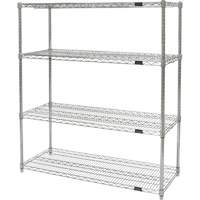 &eacute;tag&egrave;res robustes en treillis chromat&eacute;, Tiers 4, 36" la x 54" h x 24" p Trail Hammer and Bolt