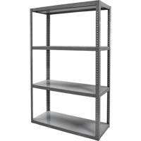 Heavy-Duty Shelving, Steel, Bolted, 3000 lbs. Capacity, 36" W x 72" H x 18" D Trail Hammer and Bolt