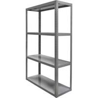 Heavy-Duty Shelving, Steel, Bolted, 3000 lbs. Capacity, 36" W x 72" H x 18" D Trail Hammer and Bolt