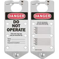 Labeled Lockout Hasps, Silver Trail Hammer and Bolt