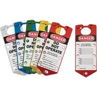 Labeled Lockout Hasps, Blue/Green/Red/Silver/Yellow Trail Hammer and Bolt