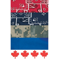 ALLEGRO INDUSTRIES Cool Offs Bandana, Red Trail Hammer and Bolt