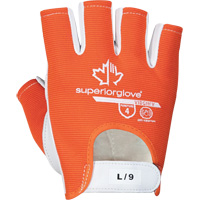 Vibrastop Half-Finger Vibration-Dampening Gloves, Size Large, Goatskin Palm Trail Hammer and Bolt