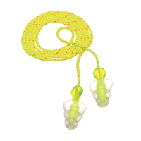 E-A-R Tri-Flange Reusable Earplugs, Corded, Bulk - Polybag, 26 dB NRR, One-Size Trail Hammer and Bolt
