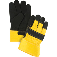 Gants d'ajusteur doubl&eacute;s pour l'hiver &agrave; chaleur sup&eacute;rieure, Grand, Paume en Cuir de vache refendu, Doublure en Thinsulate Trail Hammer and Bolt