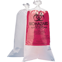 Sacs pour d&eacute;chets dangereux, Biorisque, 24" lo x 12" la, 1,5 mil, Capacit&eacute; de 3.7 L (1 gal.) Trail Hammer and Bolt