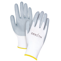 Gants l&eacute;gers enduits et respirants, 11/2T-Grand, R&ecirc;vetement Mousse de nitrile, Calibre 13, Enveloppe en Polyester Trail Hammer and Bolt