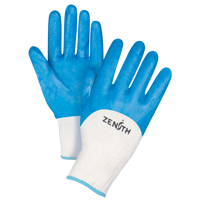 Gants enduits et tricot&eacute;s sans coutures de poids moyen, 10/T-Grand, R&ecirc;vetement Nitrile, Calibre 13, Enveloppe en Coton Trail Hammer and Bolt