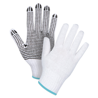 Dotted String Knit Gloves, Poly/Cotton, Single Sided, 7 Gauge, X-Large Trail Hammer and Bolt