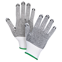 Double-Sided Dotted String Knit Gloves, Poly/Cotton, Double Sided, 7 Gauge, Medium Trail Hammer and Bolt