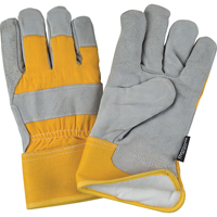 Gants d'ajusteur doubl&eacute;s pour l'hiver &agrave; chaleur sup&eacute;rieure, Moyen, Paume en Cuir de vache refendu, Doublure en Thinsulate Trail Hammer and Bolt
