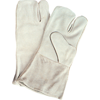 Standard-Duty Welder's Gloves, Split Cowhide, Size Large Trail Hammer and Bolt