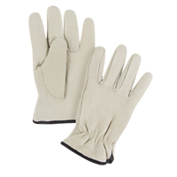 Gants de conducteur doubl&eacute;s pour l'hiver, Moyen, Paume en Cuir fleur de vache, Molleton Trail Hammer and Bolt