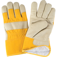 Winter-Lined Fitters Gloves, Large, Grain Pigskin Palm, Boa Inner Lining Trail Hammer and Bolt