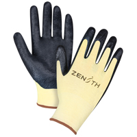 Gants r&eacute;sistants &agrave; la coupe avec prise sup&eacute;rieure, Taille Grand/9, Calibre 13, Rev&ecirc;tement Mousse de nitrile, Enveloppe en Aramide, ANSI/ISEA 105 niveau 3/EN 388 niveau 5 Trail Hammer and Bolt