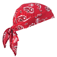 Chill-Its&reg; 6710 Cooling Triangle Hats, Red Trail Hammer and Bolt